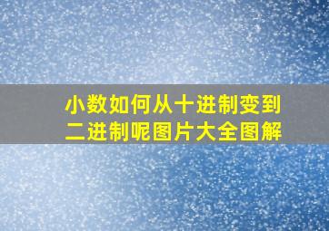 小数如何从十进制变到二进制呢图片大全图解