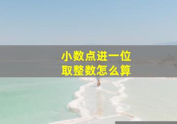 小数点进一位取整数怎么算