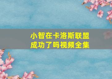 小智在卡洛斯联盟成功了吗视频全集