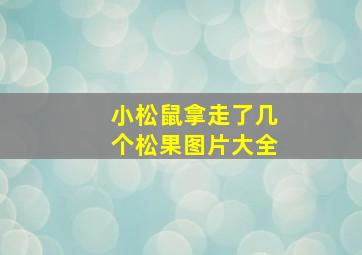 小松鼠拿走了几个松果图片大全