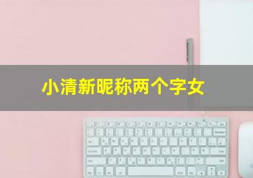 小清新昵称两个字女