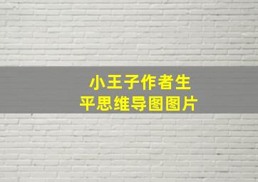 小王子作者生平思维导图图片