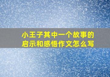 小王子其中一个故事的启示和感悟作文怎么写