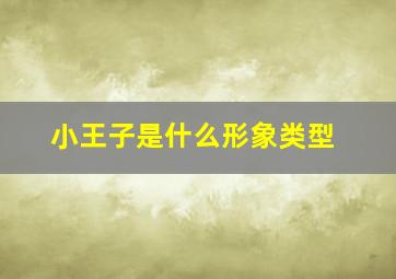 小王子是什么形象类型