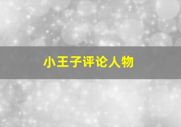 小王子评论人物