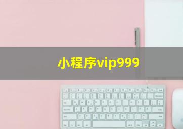 小程序vip999