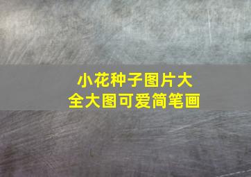 小花种子图片大全大图可爱简笔画