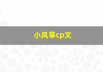 小风筝cp文