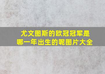 尤文图斯的欧冠冠军是哪一年出生的呢图片大全