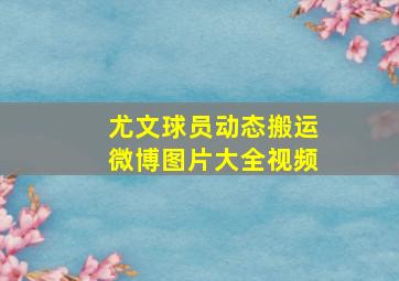 尤文球员动态搬运微博图片大全视频