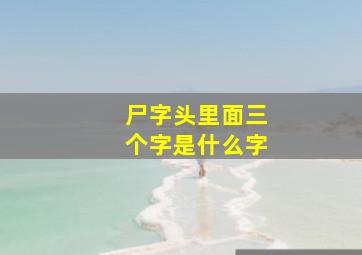 尸字头里面三个字是什么字