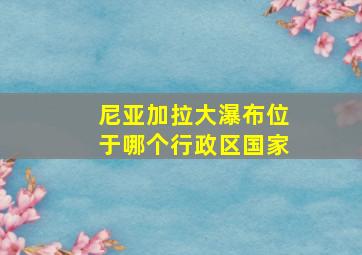 尼亚加拉大瀑布位于哪个行政区国家