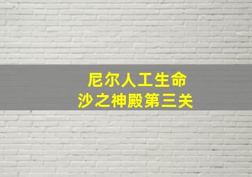 尼尔人工生命沙之神殿第三关