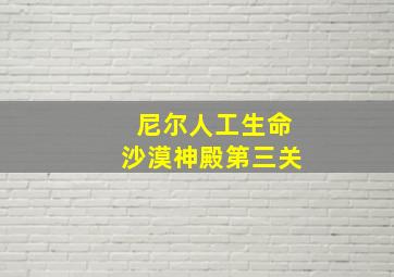 尼尔人工生命沙漠神殿第三关