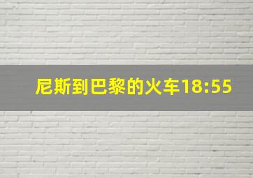 尼斯到巴黎的火车18:55