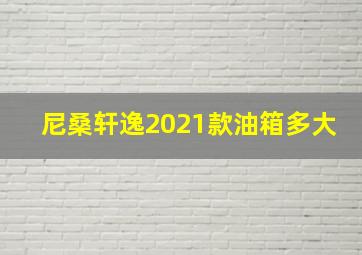 尼桑轩逸2021款油箱多大