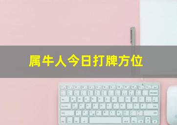 属牛人今日打牌方位