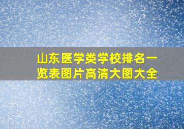 山东医学类学校排名一览表图片高清大图大全