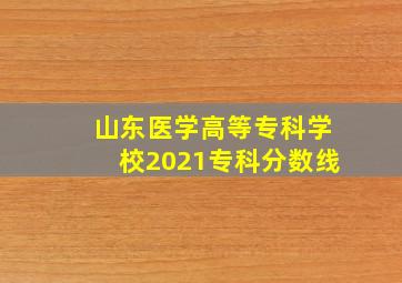 山东医学高等专科学校2021专科分数线