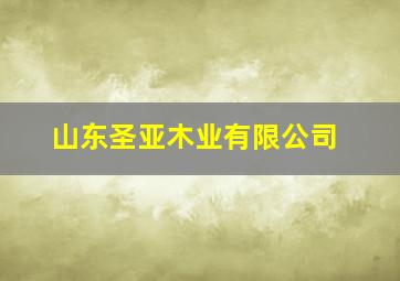 山东圣亚木业有限公司