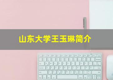 山东大学王玉琳简介