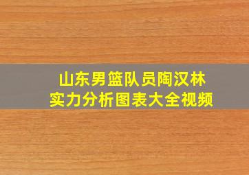 山东男篮队员陶汉林实力分析图表大全视频