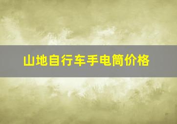 山地自行车手电筒价格