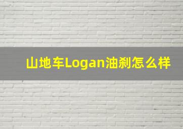 山地车Logan油刹怎么样