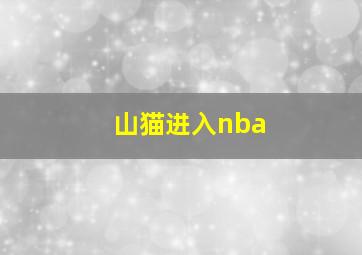 山猫进入nba