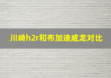 川崎h2r和布加迪威龙对比