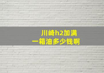 川崎h2加满一箱油多少钱啊