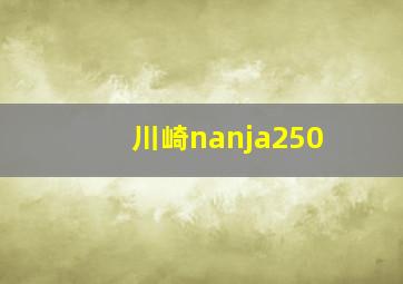 川崎nanja250