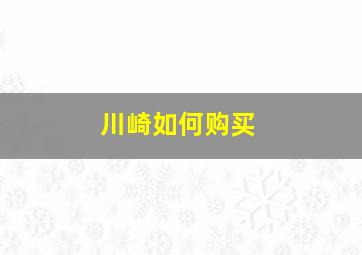 川崎如何购买