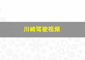 川崎驾驶视频