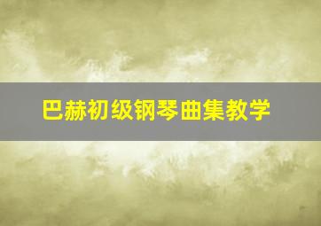 巴赫初级钢琴曲集教学