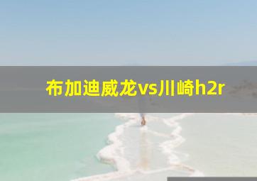 布加迪威龙vs川崎h2r