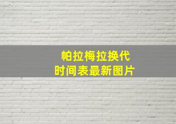 帕拉梅拉换代时间表最新图片