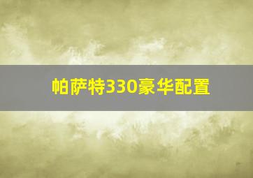 帕萨特330豪华配置