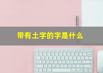 带有土字的字是什么