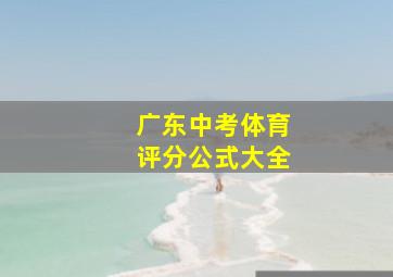 广东中考体育评分公式大全