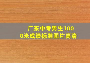 广东中考男生1000米成绩标准图片高清