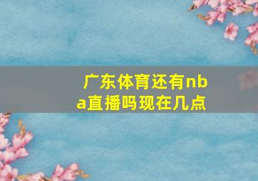 广东体育还有nba直播吗现在几点