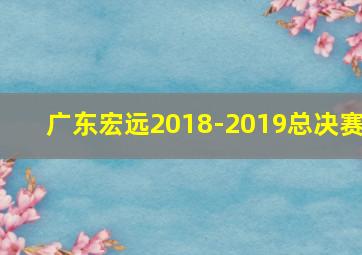 广东宏远2018-2019总决赛