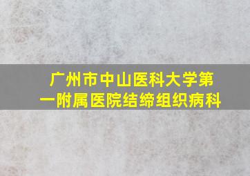 广州市中山医科大学第一附属医院结缔组织病科