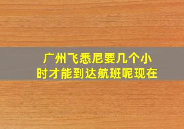 广州飞悉尼要几个小时才能到达航班呢现在