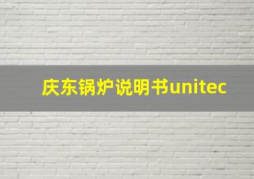 庆东锅炉说明书unitec