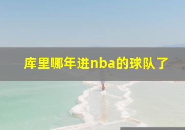 库里哪年进nba的球队了