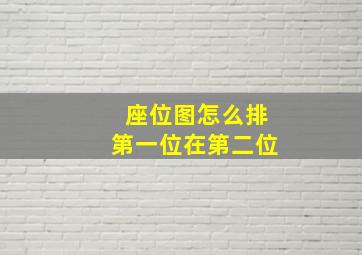 座位图怎么排第一位在第二位