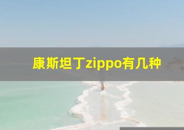 康斯坦丁zippo有几种