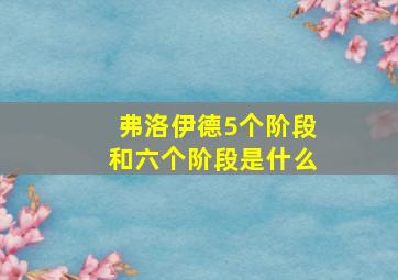 弗洛伊德5个阶段和六个阶段是什么